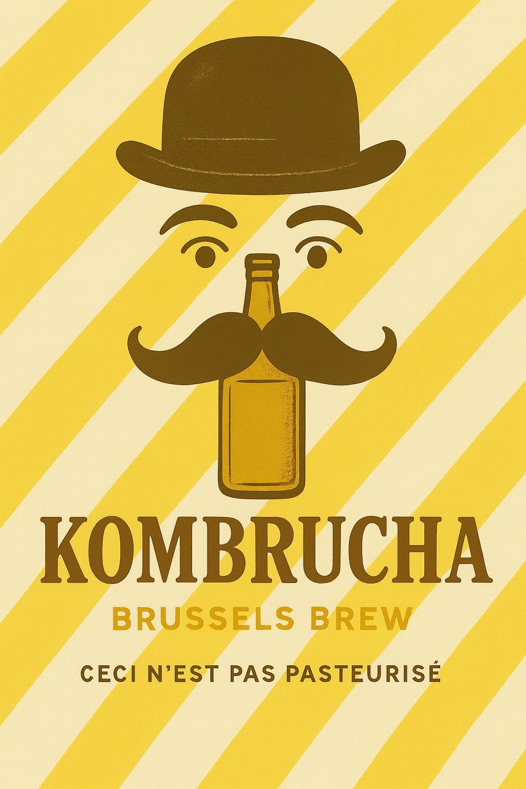 Bottle of Pineapple, Ginger and Anise Kombucha