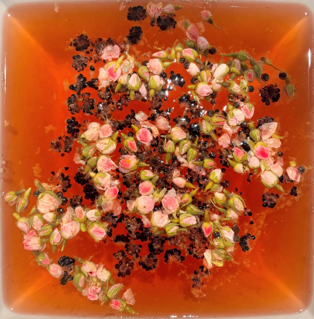 Second fermentation — kombucha with ingredients